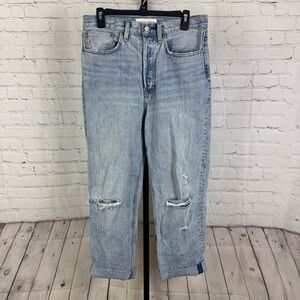 Denim Forum Joni High Rise Loose Fit Jeans Size 29 Long